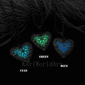 Blue The Heart Of Atlantis, Glowing Necklace ,..