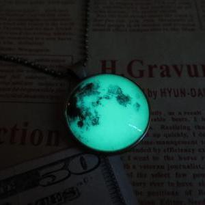 Green Luminous Planet, Earth, Prom Jewelry, Party..