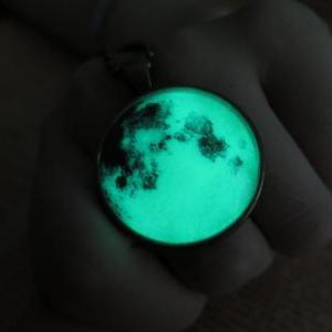 Green Luminous Planet, Earth, Prom Jewelry, Party..