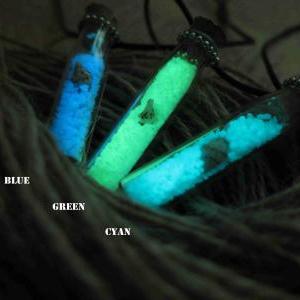 Blue Glow In The Dark Sticks Necklace,glow Pendant..