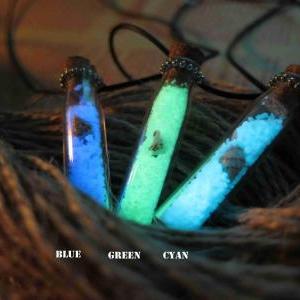 Blue Glow In The Dark Sticks Necklace,glow Pendant..