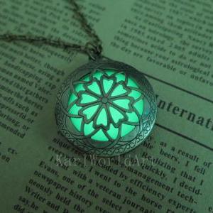 Green Brass Plated Glow In The Dark Celtic Galaxy..