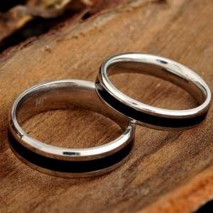 Black Stainless Steel Wedding Rings - Wedding..