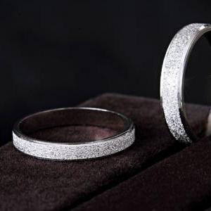 Engraving-platinum Rings His And Hers Promise..