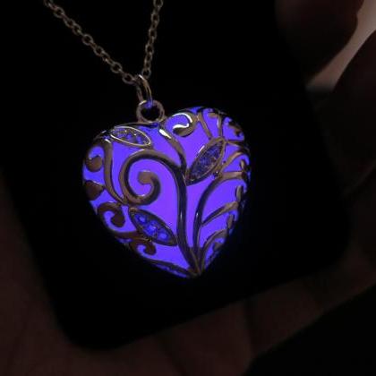 Purple Glow In The Dark Legend Of Zelda Heart..