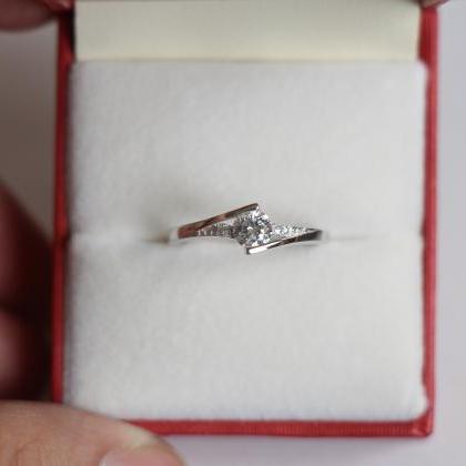 0.6 Carat Promise Ring, Purity Ring, Anniversary..