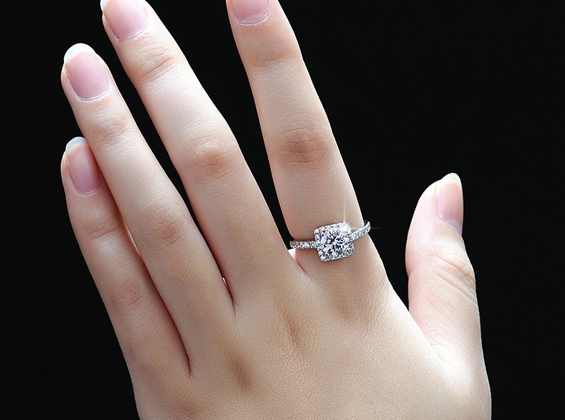 Matching Ringplatinum H&a 1 Ct Diamond Promise Ring Wedding Ring