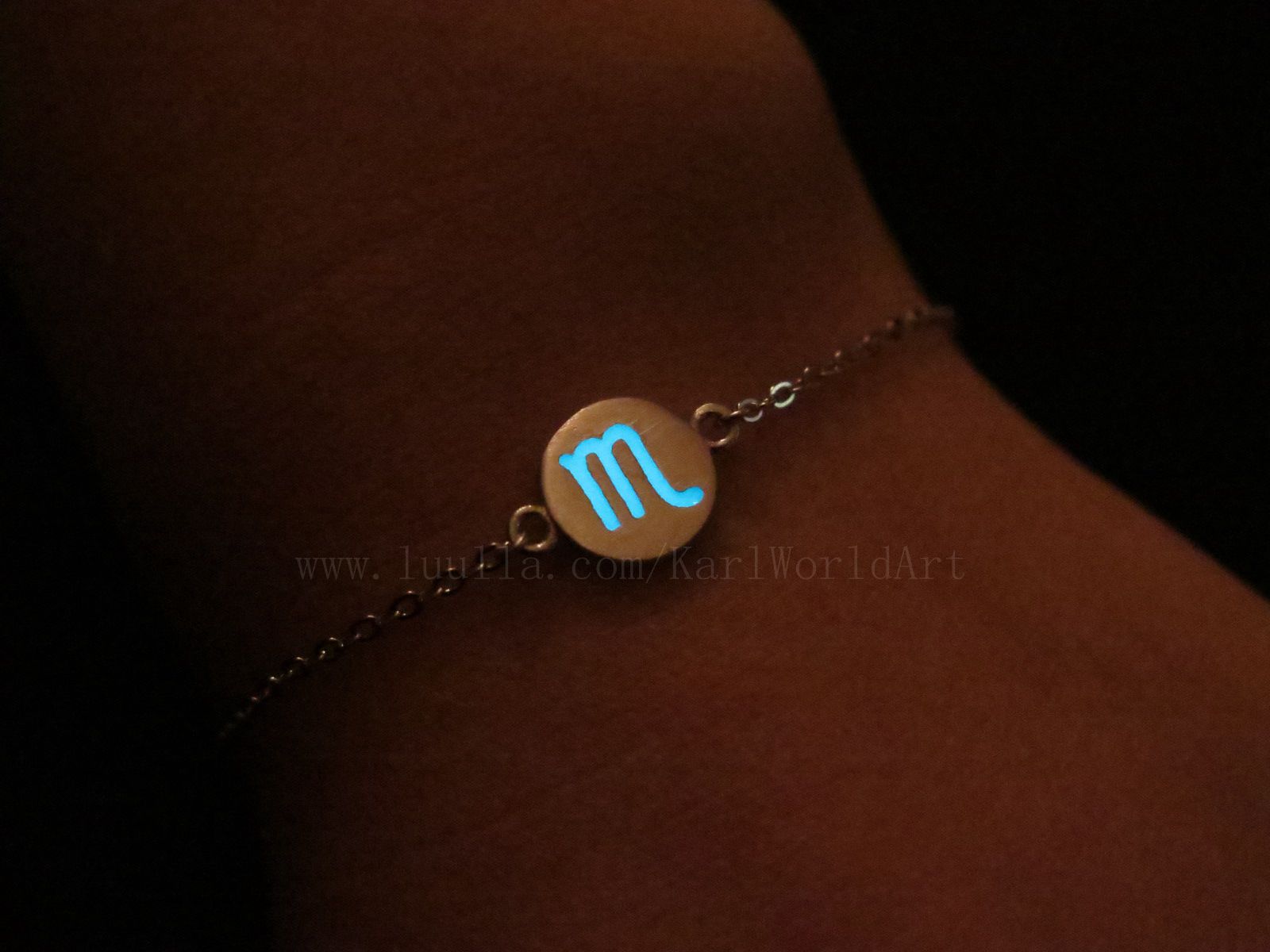 Scorpio Sterling Silver Bracelets, Zodiac Sign Bracelets, Astrology