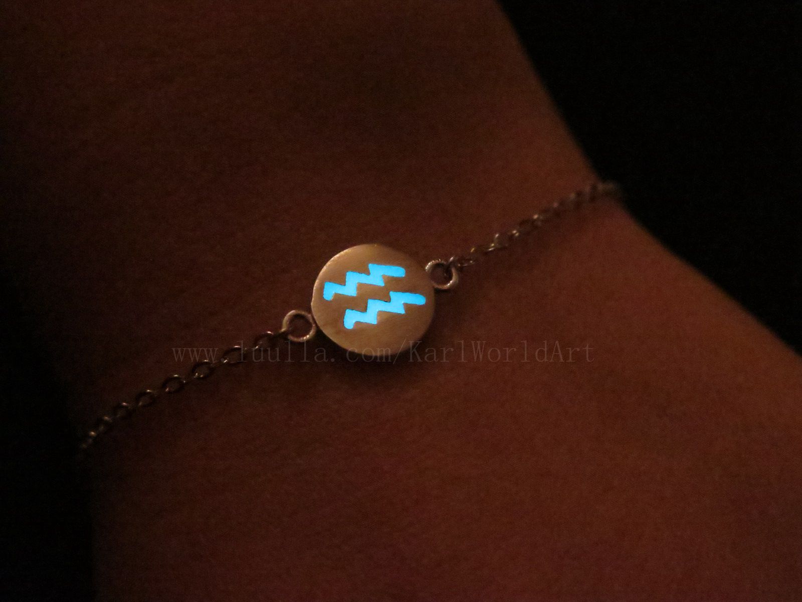 Aquarius Bracelets, Sterling Silver Bracelets, Astrology Bracelet